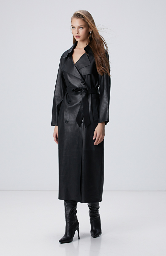 Siyah Deri Pardösü