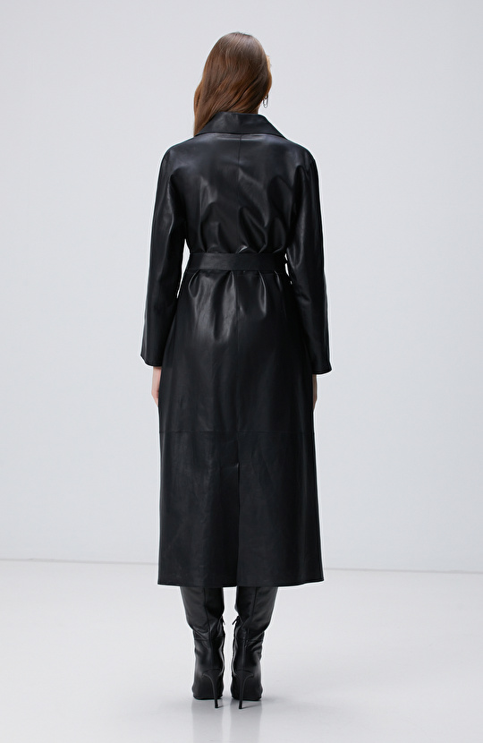 Siyah Deri Pardösü