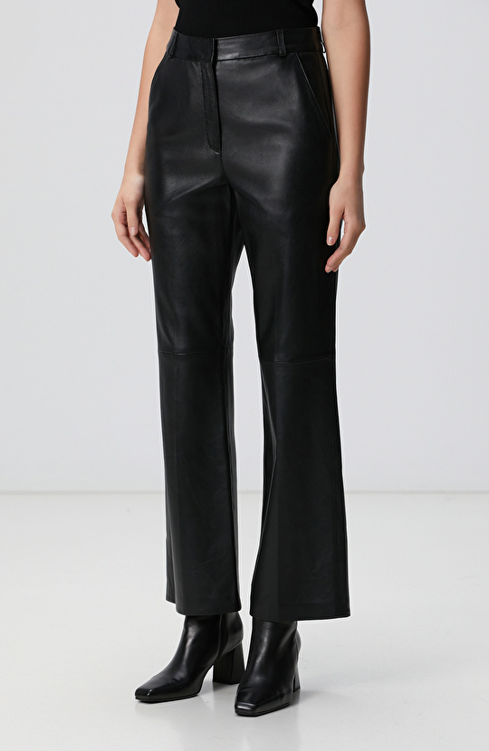 Siyah Deri Pantolon