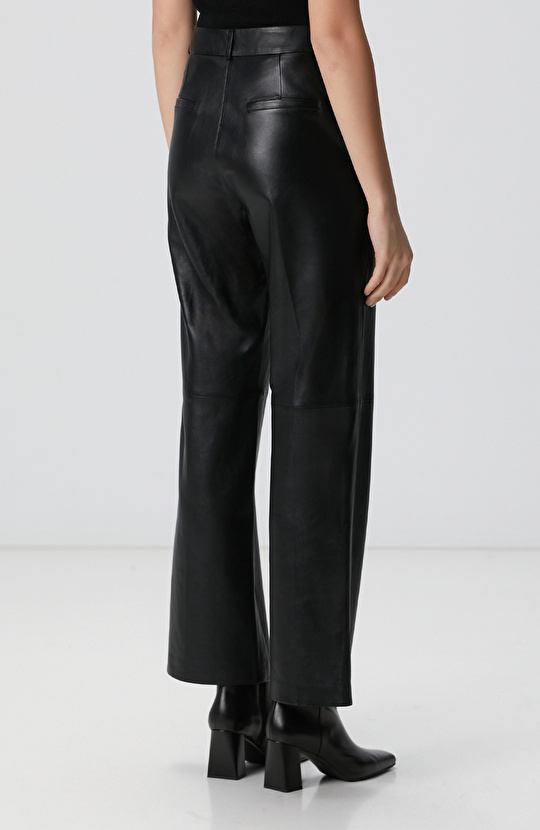 Siyah Deri Pantolon
