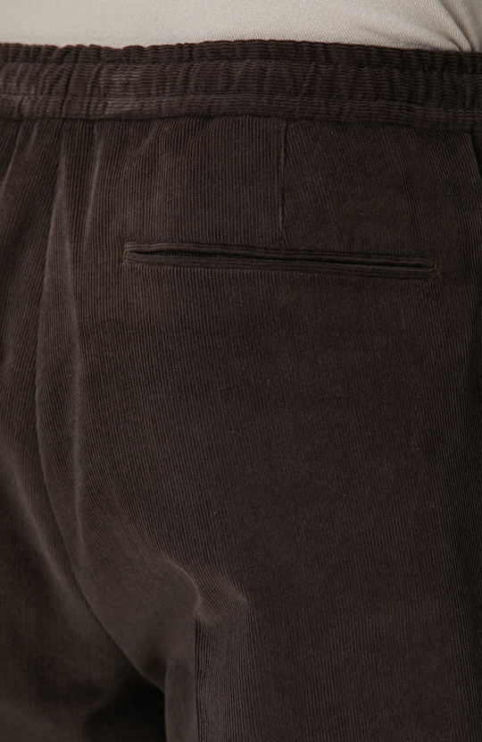 Kahverengi Fitilli Kadife Pantolon