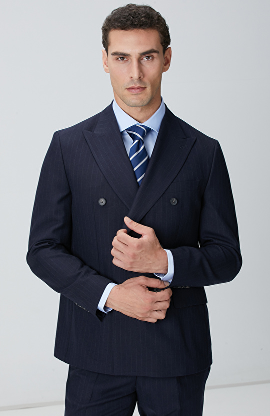 Lacivert Yün Takım Elbise