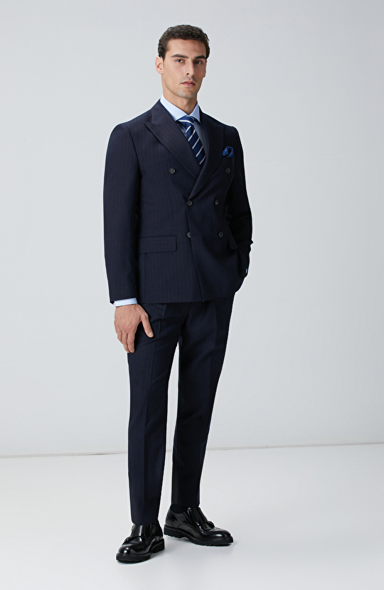 Lacivert Yün Takım Elbise