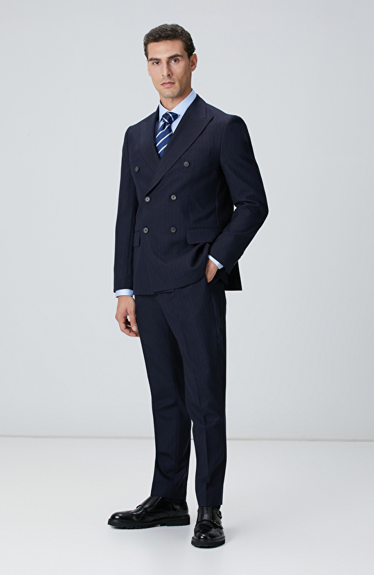 Lacivert Yün Takım Elbise