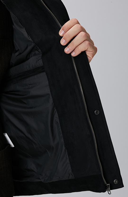 Siyah Kapitoneli Casual Yelek