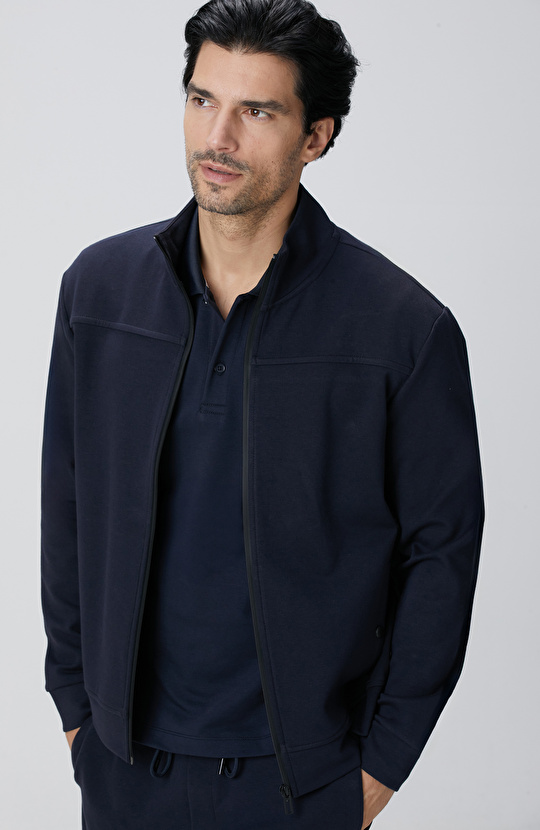 N-Tech Lacivert Scuba Sweatshirt