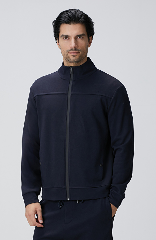 N-Tech Lacivert Scuba Sweatshirt