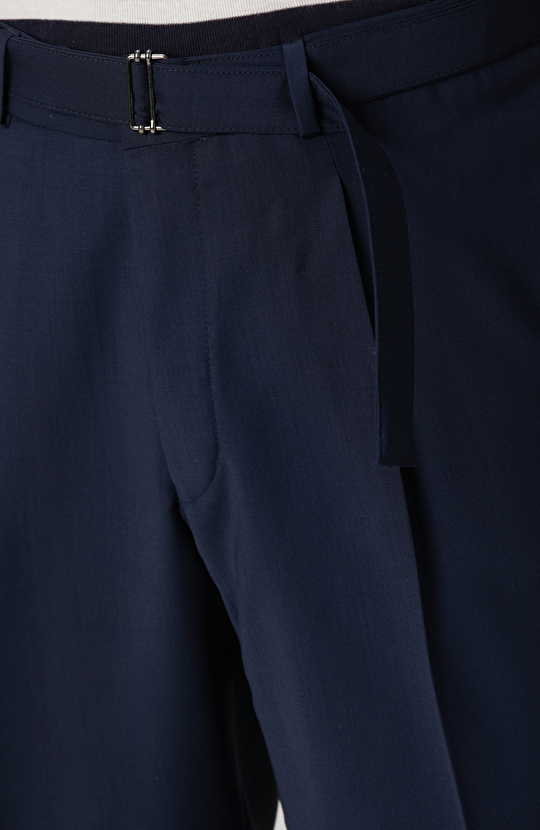 Lacivert Yün Pantolon