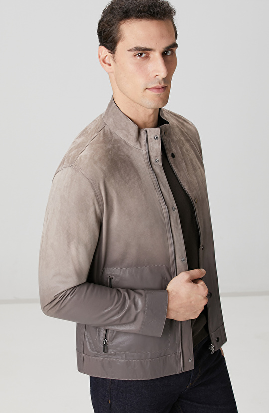 Vizon Çift Taraflı Deri Mont