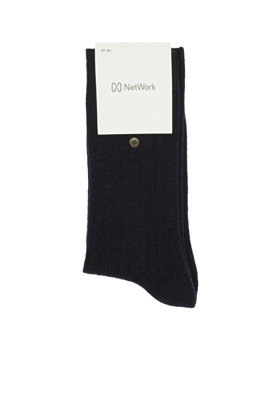 Lacivert Erkek Yün Mix Çorap Lacivert Erkek Yün Mix Çorap