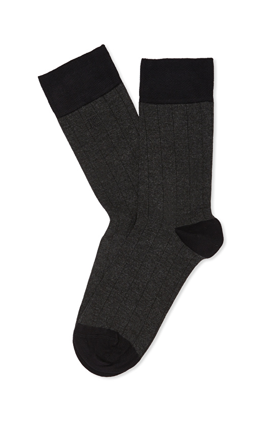 Antrasit Erkek Bambu Soket Çorap
