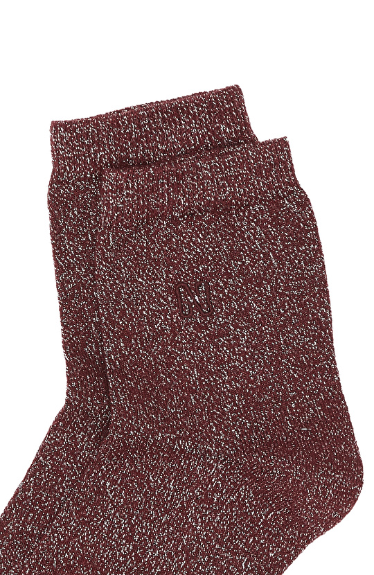 Bordo Kadın Çorap