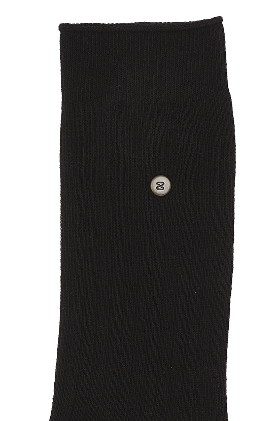 Siyah Çizgi Desenli Erkek Soket Çorap