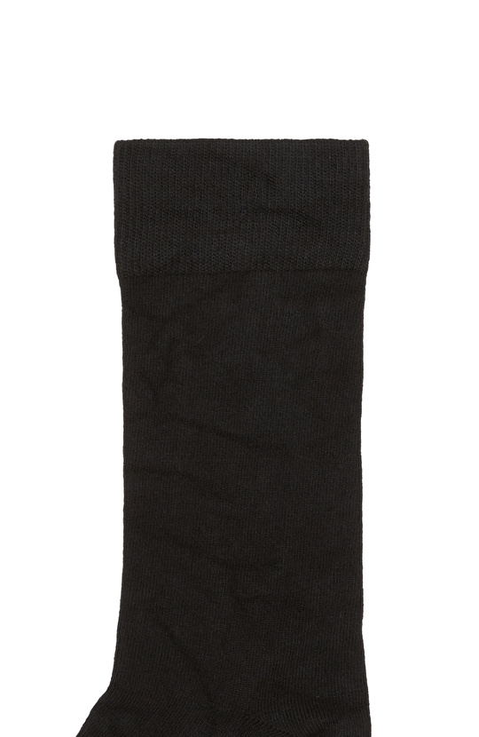 Siyah Kaşmir Karışımlı Erkek Çorap