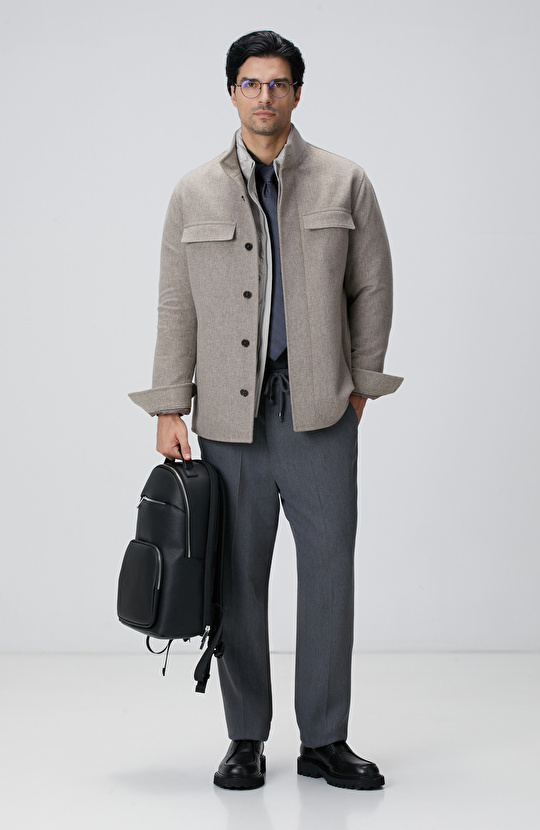 Gri Erkek Lyocell Pantolon