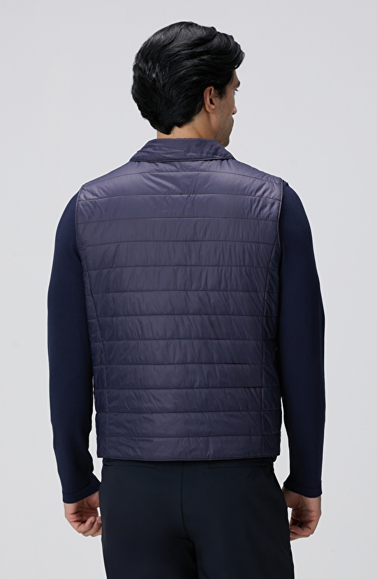 Lacivert Puffer Casual Yelek