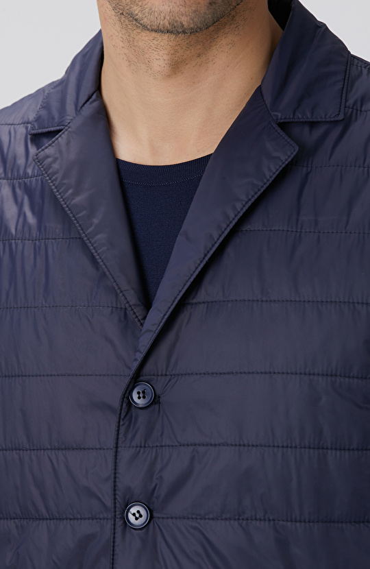 Lacivert Puffer Casual Yelek