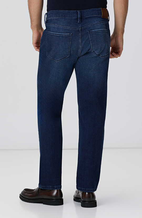 Lacivert Cashmere Touch Denim Pantolon