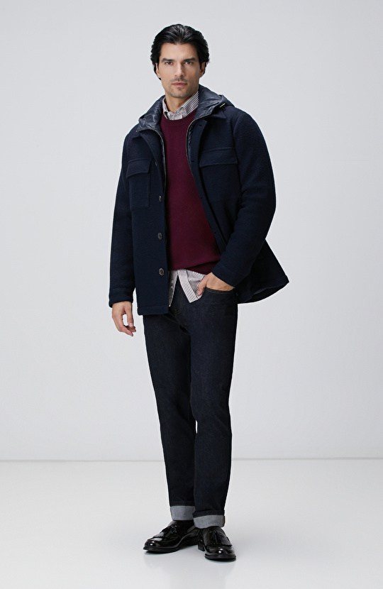 Lacivert Denim Pantolon Lacivert Denim Pantolon