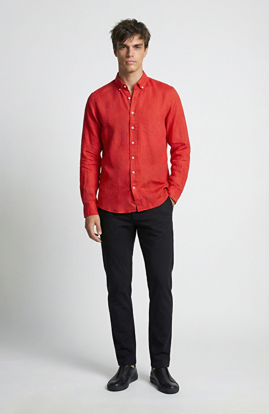 N-Tech Siyah Kemer İçi Lastikli Örme Pantolon