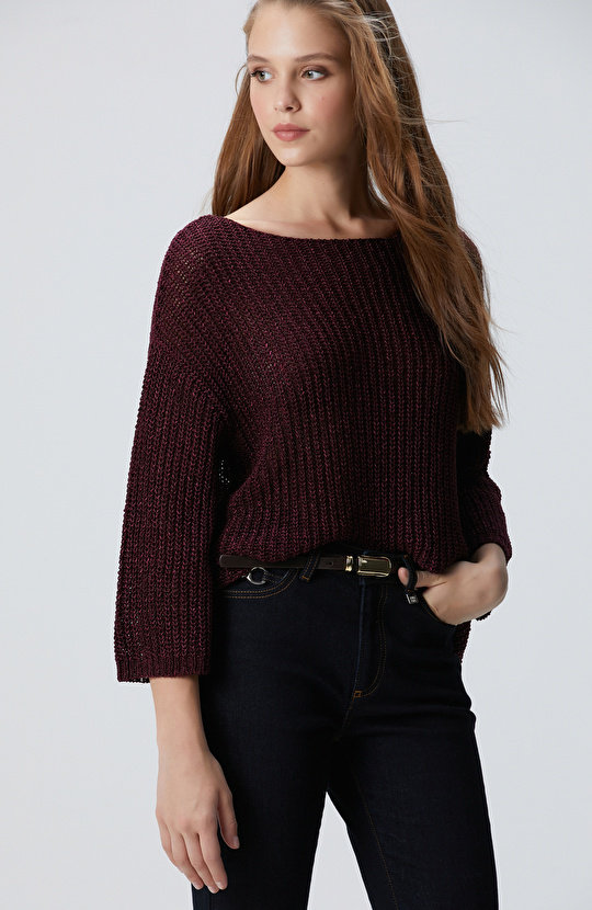 Bordo Truvakar Kol Triko Kazak