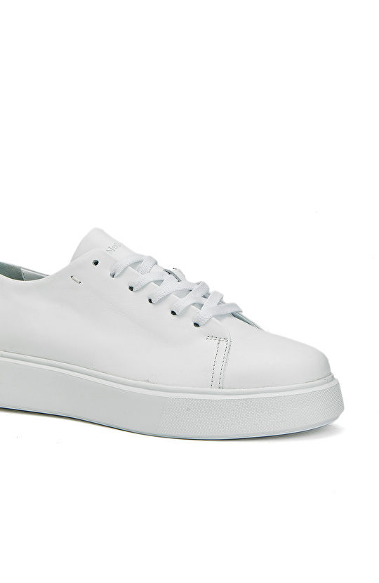 Beyaz Flother Kadın Deri Sneaker