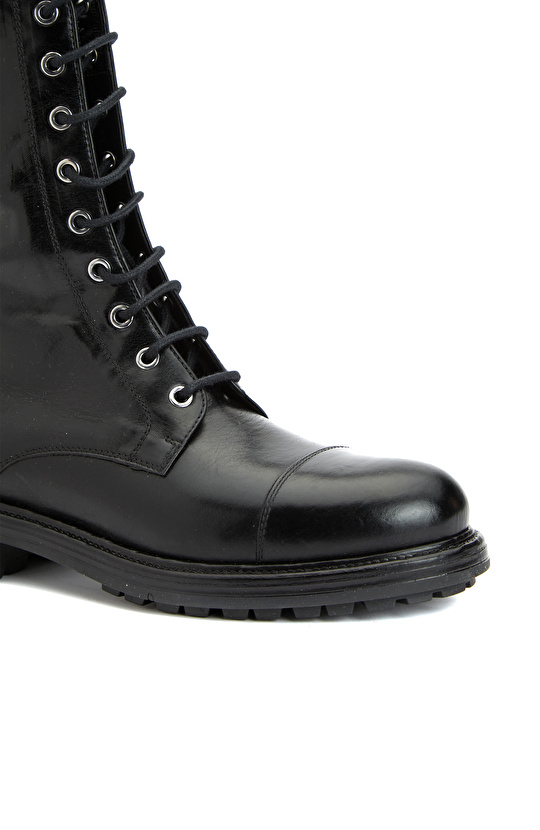 Siyah Kadın Deri Bot