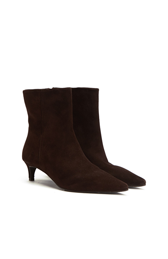 Brown Women's Suede Leather Boots