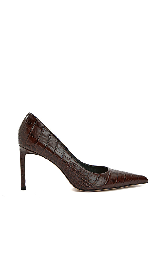George Hogg for NetWork Kahverengi Kroko Kadın Deri Ayakkabı