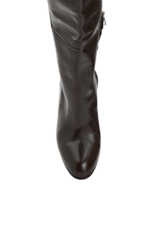 Kahverengi Kadın Deri Çizme