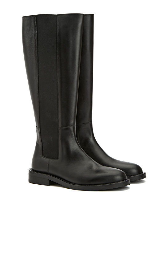 George Hogg for NetWork Siyah Kadın Deri Çizme