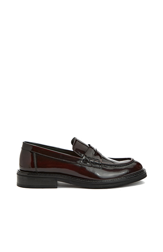 George Hogg for NetWork Bordo Kadın Deri Loafer