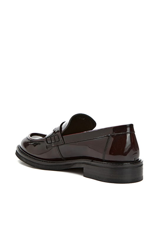 George Hogg for NetWork Bordo Kadın Deri Loafer