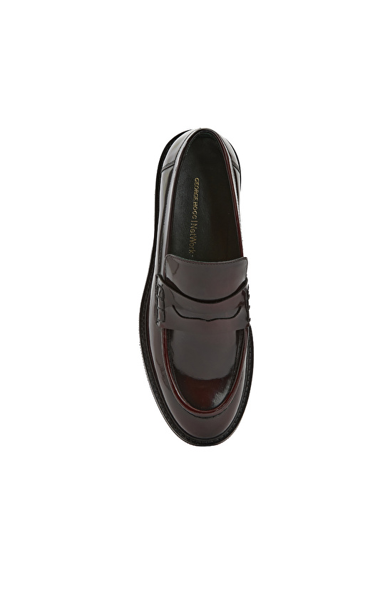 George Hogg for NetWork Bordo Kadın Deri Loafer