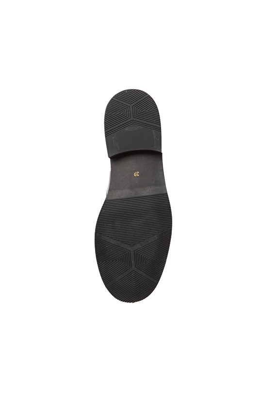 Siyah Kadın Deri Loafer