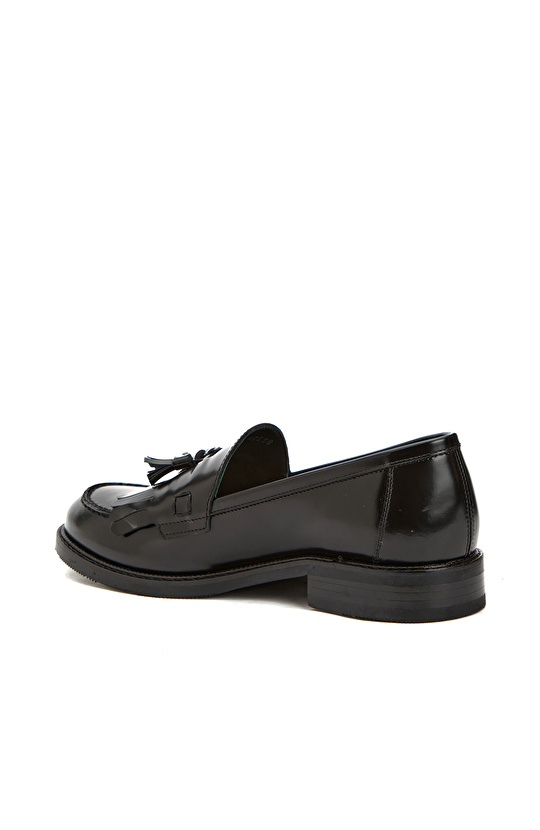 George Hogg for NetWork Siyah Kadın Deri Loafer