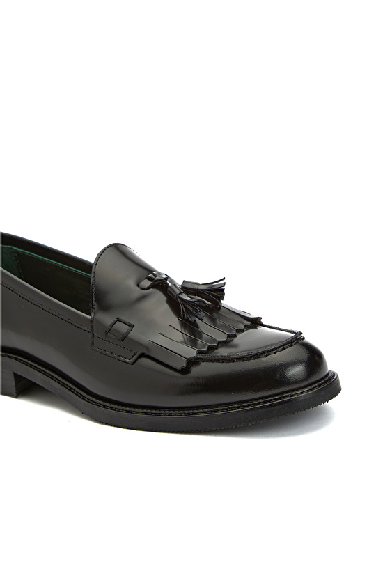 George Hogg for NetWork Siyah Kadın Deri Loafer