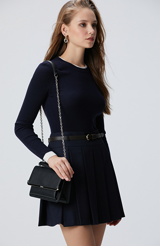 Siyah Desenli Kadın Çanta