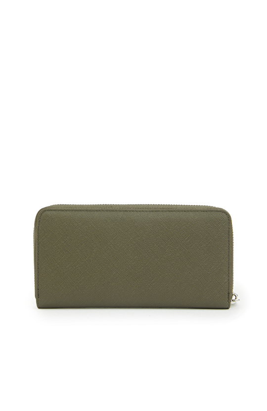 Haki Kadın Suni Deri Cüzdan