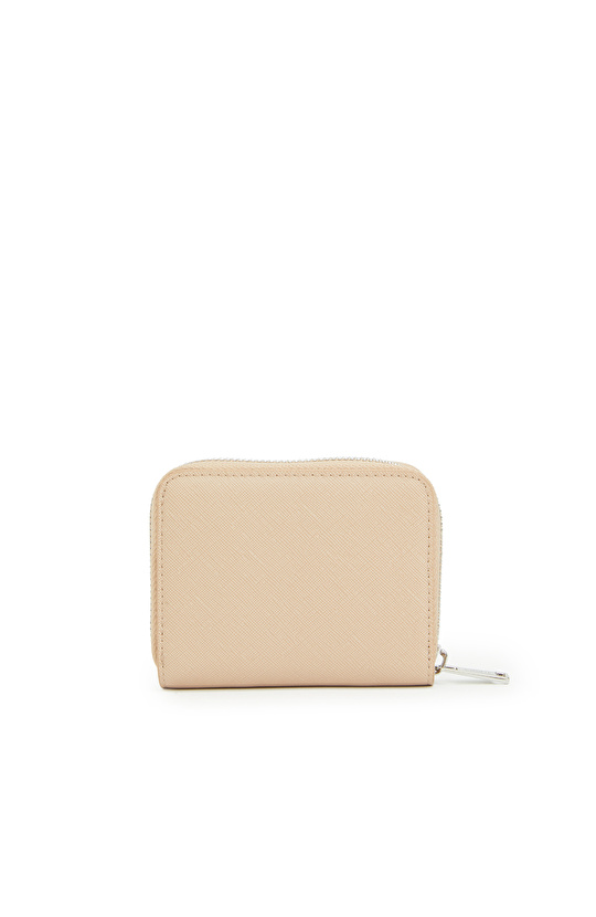 Bej Kadın Suni Deri Cüzdan