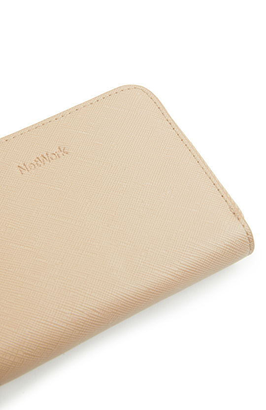 Bej Kadın Suni Deri Cüzdan