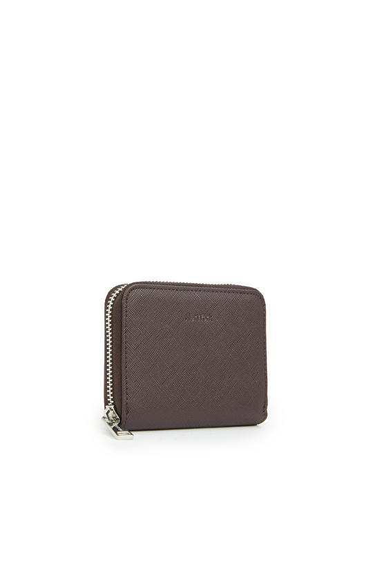 Bordo Desenli Kadın Suni Deri Cüzdan