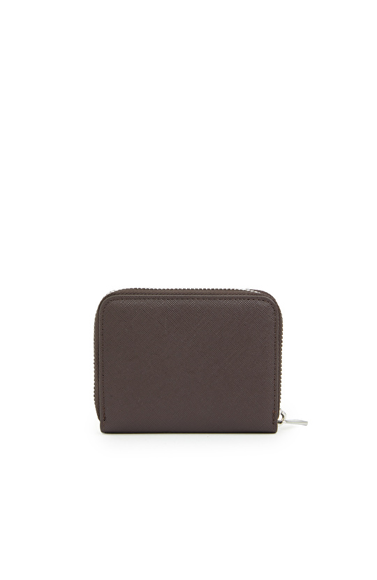 Bordo Desenli Kadın Suni Deri Cüzdan