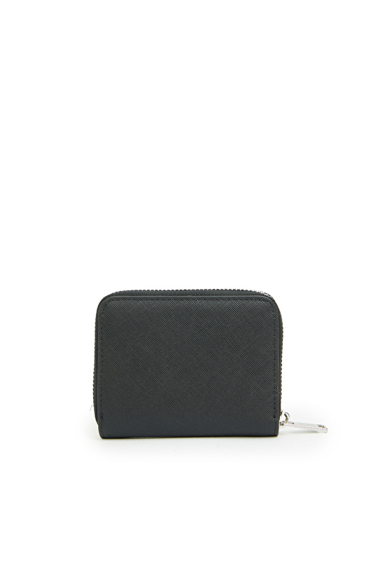 Siyah Desenli Kadın Suni Deri Cüzdan