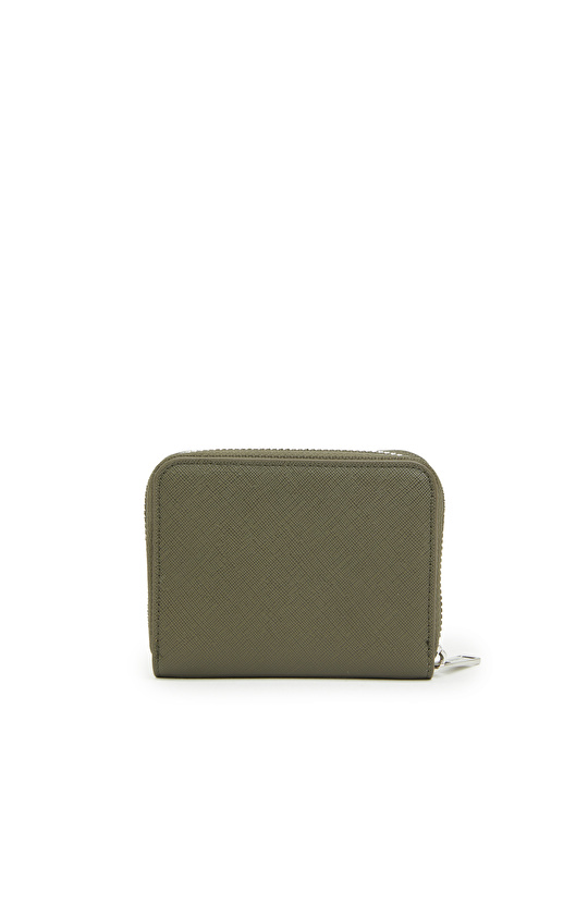 Haki Desenli Kadın Suni Deri Cüzdan