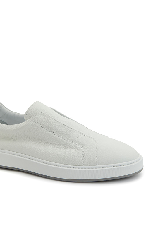 Beyaz Erkek Deri Sneaker