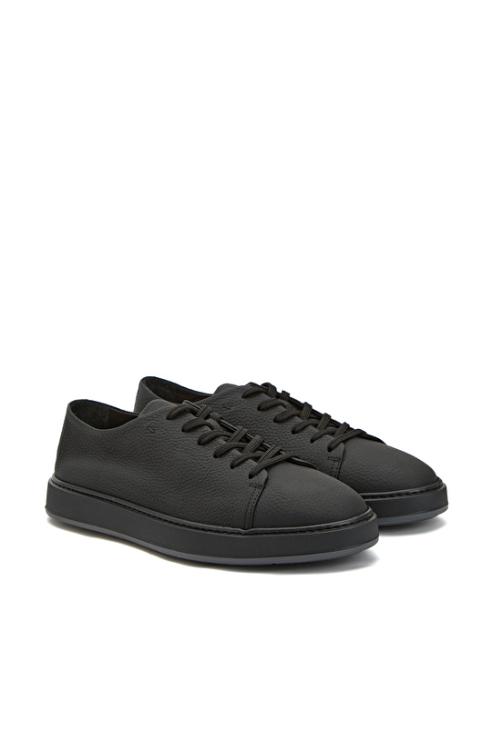 Siyah Erkek Deri Sneaker