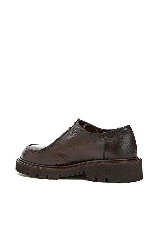 Kahverengi İpli Erkek Deri Ayakkabı