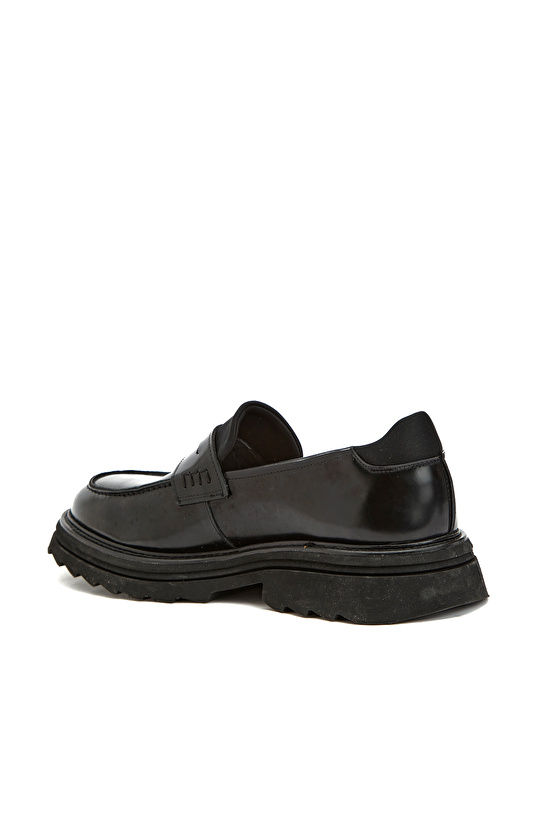 Siyah Erkek Deri Loafer