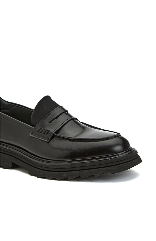 Siyah Erkek Deri Loafer